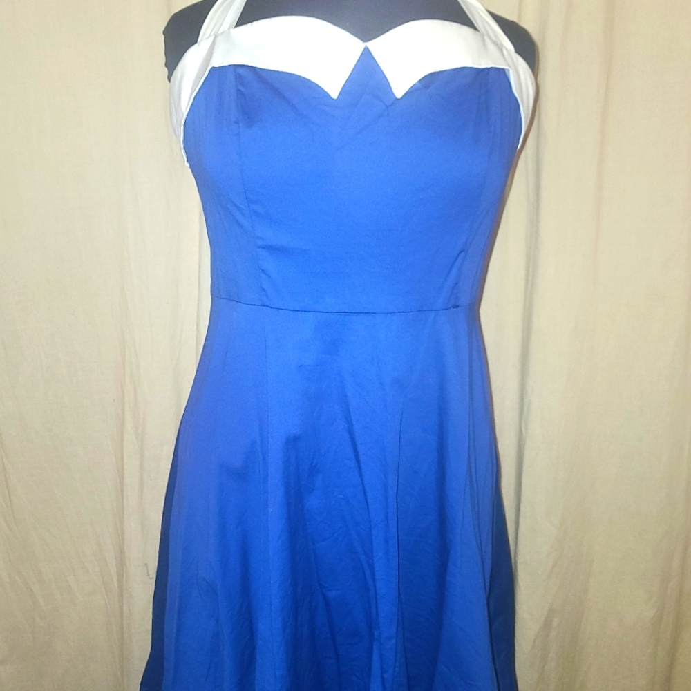 Pinup Royal Blue Dress